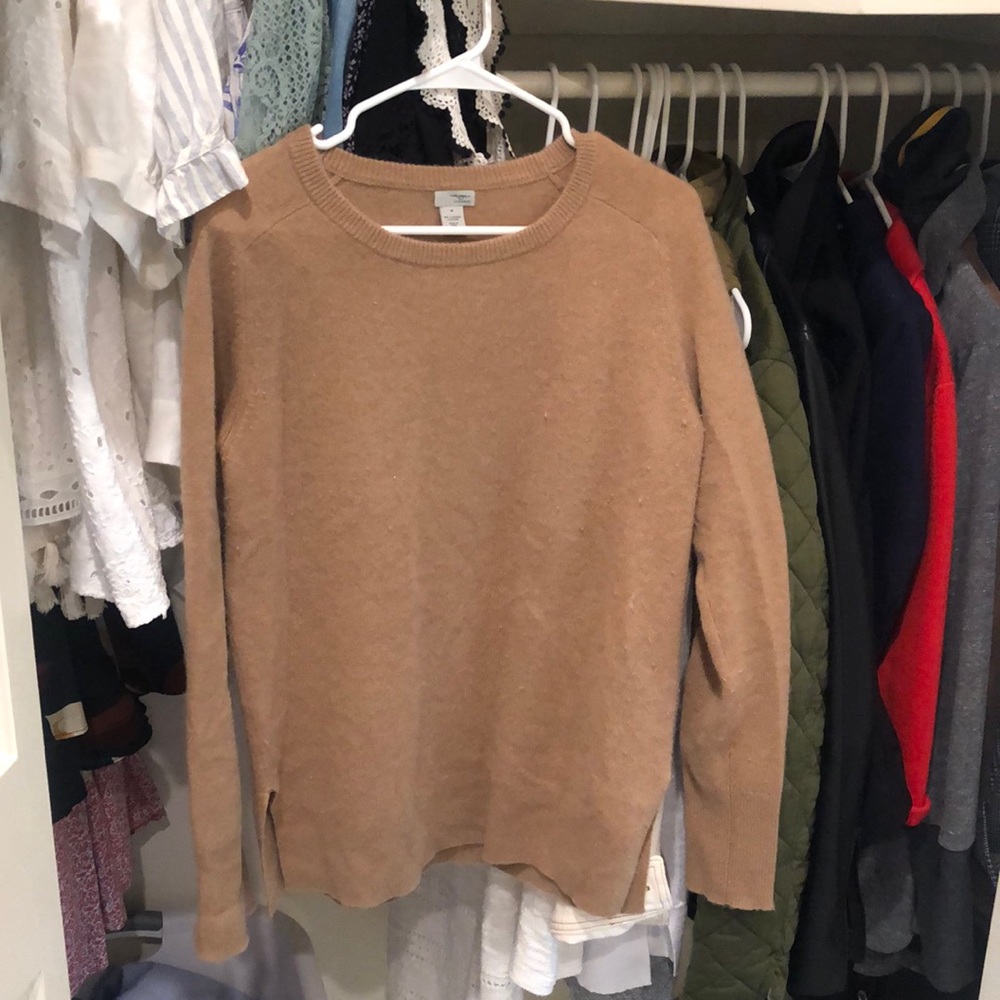 Camel Cashmere Sweater Size Medium